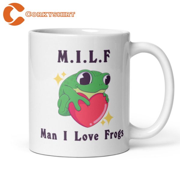 Funny Frog Word Play MILF Ceramic Coffee Mug