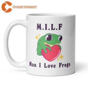 Funny Frog Word Play MILF Ceramic Coffee Mug