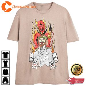 Funny Meme Forbidden Love Jesus Satan T-Shirt