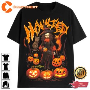 Halloween Pumpkin Wicked Witches Horror Costume T-shirt