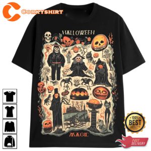 Halloween Pumpkin Witch T-Shirt