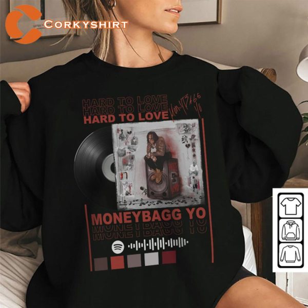 Hard To Love Cassette Tape Moneybagg Yo Romantic Mix Sweatshirt