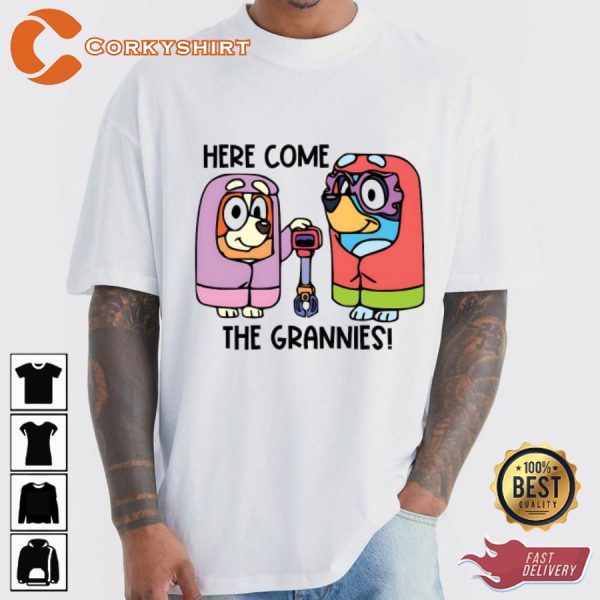 Here Come The Grannies Shirt Bluey Clipart Cricut