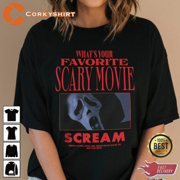 Horror Movie Shirt Original Scream Vintage Graphic Tee