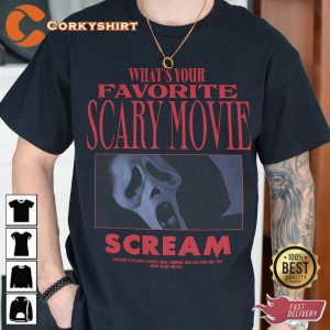 Horror Movie Shirt Original Scream Vintage Graphic Tee