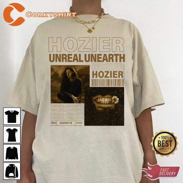 Hozier Album Unreal Unearth 2023 T-shirt