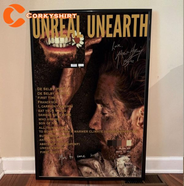Hozier Album Unreal Unearth Tracklist Poster