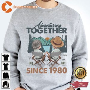 Husband And Wife Adventuring Together Since Year Personalized Sweatshirt
