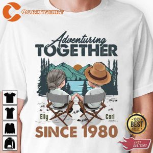 Husband And Wife Adventuring Together Since Year Personalized Sweatshirt