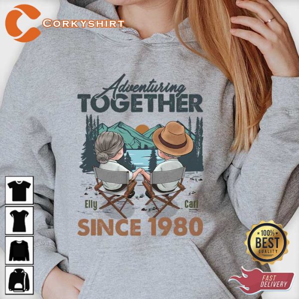 Husband And Wife Adventuring Together Since Year Personalized Sweatshirt