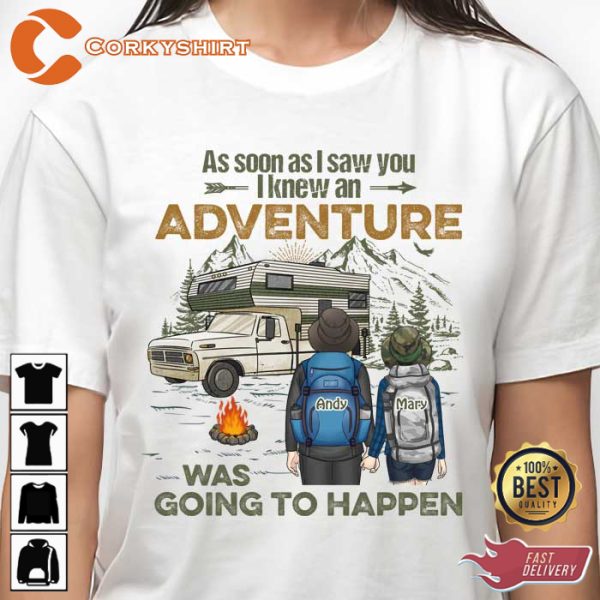 I Knew An Adventure Was Going To Happen Personalized Sweatshirt