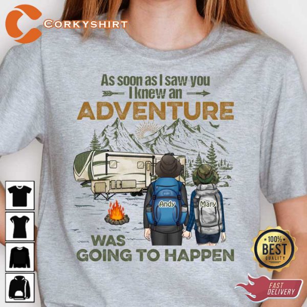 I Knew An Adventure Was Going To Happen Personalized Sweatshirt