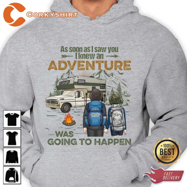 I Knew An Adventure Was Going To Happen Personalized Sweatshirt