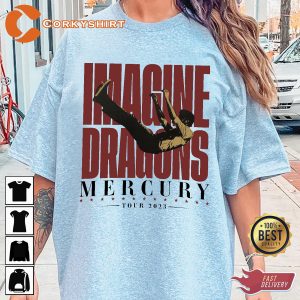 Imagine Dragons Mercury Tour 2023 Night Visions  Pop Rock Fanwear T-Shirt