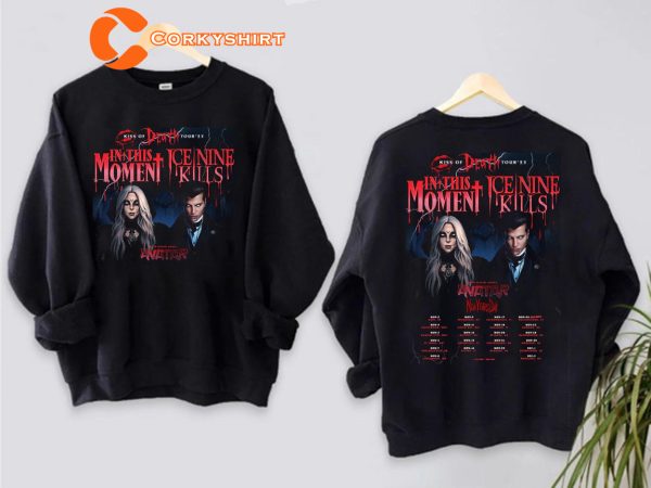 In This Moment And Ice Nine Kills Kiss of Death Tour 2023 T-shirt