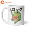 Japanese Frog Eating Ramen Cute Toad Ceramic Coffee Mug