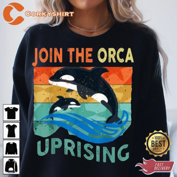 Join The Orca Uprising Gladys The Yacht-sinking Orca T-Shirt