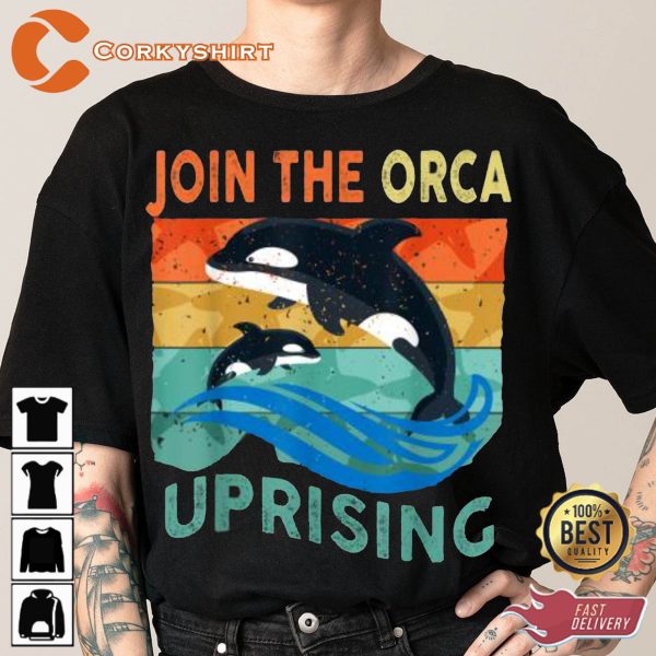 Join The Orca Uprising Gladys The Yacht-sinking Orca T-Shirt