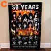 Kiss Band 50th Anniversary 1973-2023 Thank You For The Memories Poster
