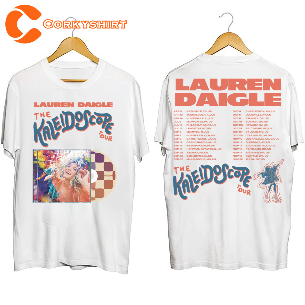 Lauren Daigle 2023 The Kaleidoscope Tour Shirt