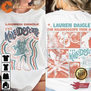 Lauren Daigle The Kaleidoscope Tour Music 2 Sides Fan Gift T-Shirt