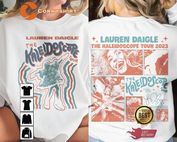 Lauren Daigle The Kaleidoscope Tour Music 2 Sides Fan Gift T-Shirt