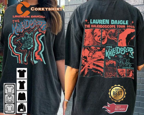 Lauren Daigle The Kaleidoscope Tour Music 2 Sides Fan Gift T-Shirt