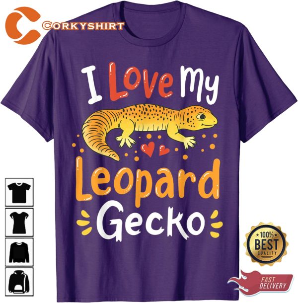 Leopard Gecko Adventure Reptile Lover T-Shirt