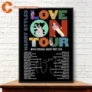 Love On Tour 2023 Home Decor Concert Tour Poster Wall Art Print