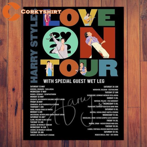 Love On Tour 2023 Home Decor Concert Tour Poster Wall Art Print