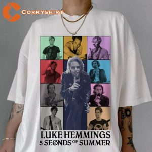 Luke Hemmings 5 Seconds Of Summer 5SOSFam Eras Tour Inspired T-Shirt