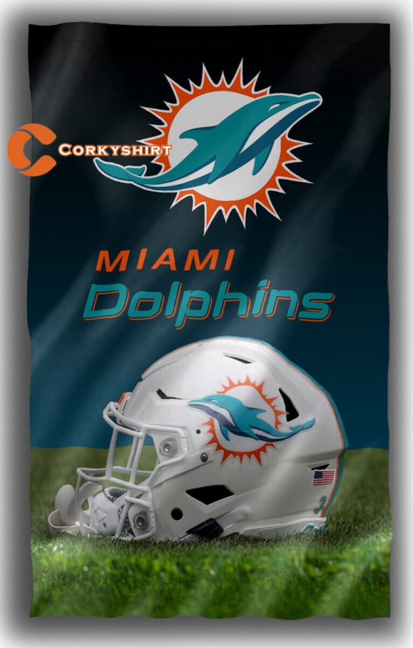 Miami Dolphins Football Flag