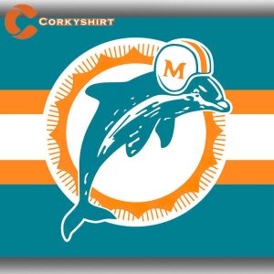 Miami Dolphins Football Team Memorable Flags