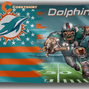Miami Dolphins Team Mascot Memorable Flag