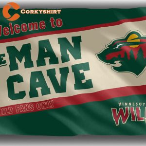 Minnesota Wild Hockey Team Man Cave Flag