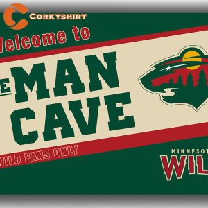 Minnesota Wild Hockey Team Man Cave Flag