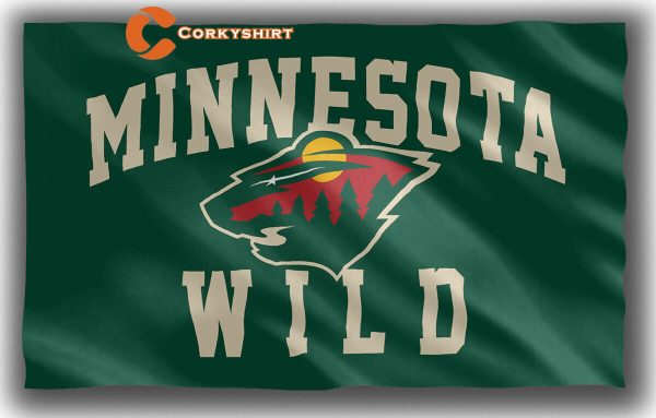 Minnesota Wild Hockey Team Memorable Flag