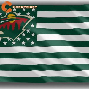 Minnesota Wild Hockey Team US Flag