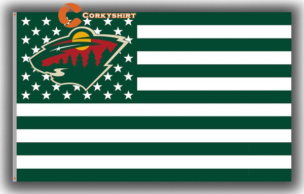 Minnesota Wild Hockey Team US Flag