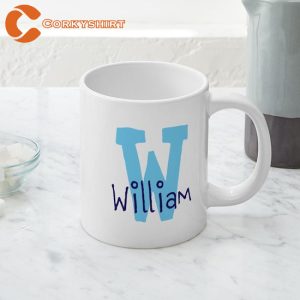 Monogram and Initial Wiliam Ceramic Mug