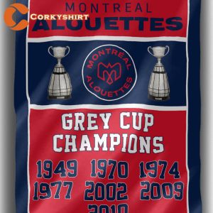 Montreal Alouettes Football Team Grey Cup Champions Flag