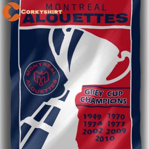 Montreal Alouettes Football Team Grey Cup Champions Flag 3x5ft Banner