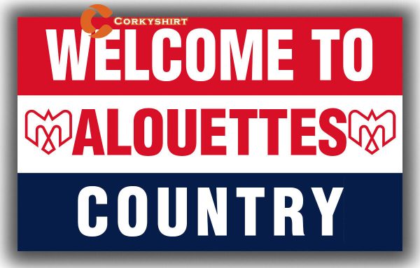 Montreal Alouettes Football Team WELCOME Flag Fan Best Banner