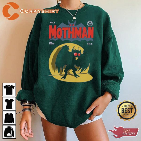 Mothman The Legend Comic Have You Seen The Mothman Halloween T-Shirt