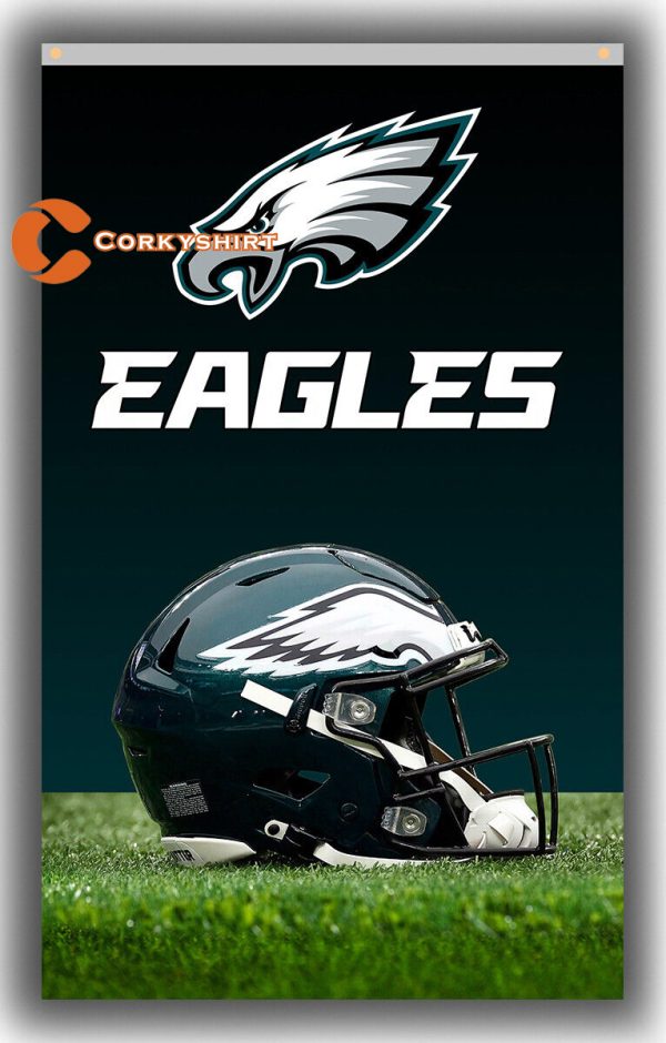 NFL Philadelphia Eagles Football Team Helmet Flags