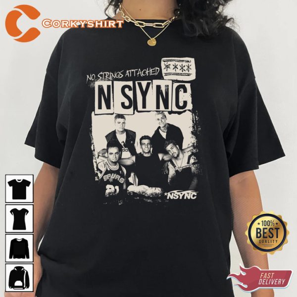 NSYNC Reunion Tour No Strings Attached Album T-shirt