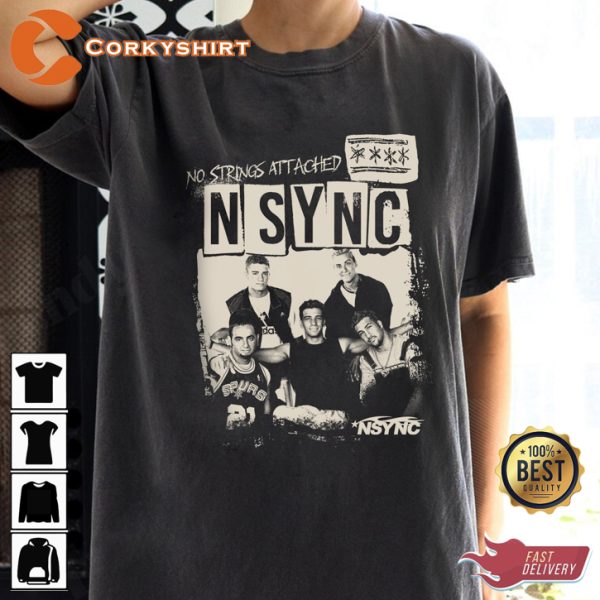 NSYNC Reunion Tour No Strings Attached Album T-shirt