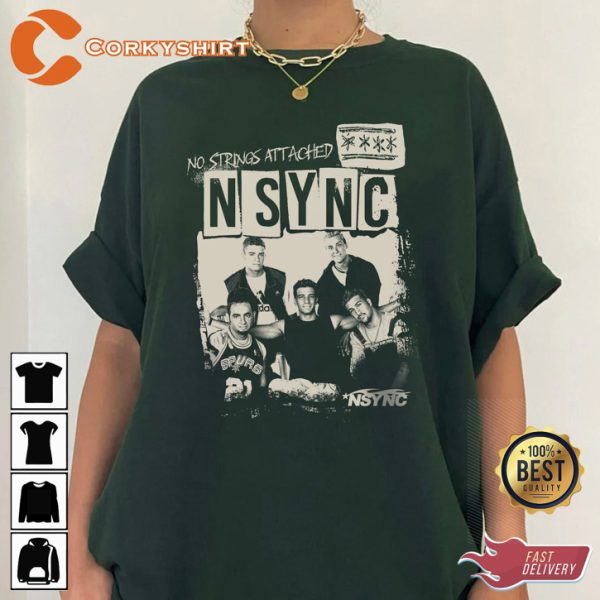 NSYNC Reunion Tour No Strings Attached Album T-shirt