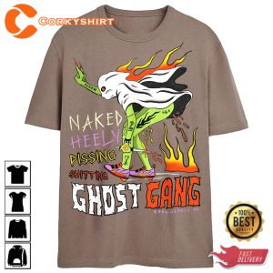 Naked Heely Pissing GHOST GANG T-Shirt