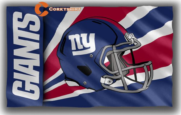 New York Giants Football Team Helmet Flag Fan Best Banner